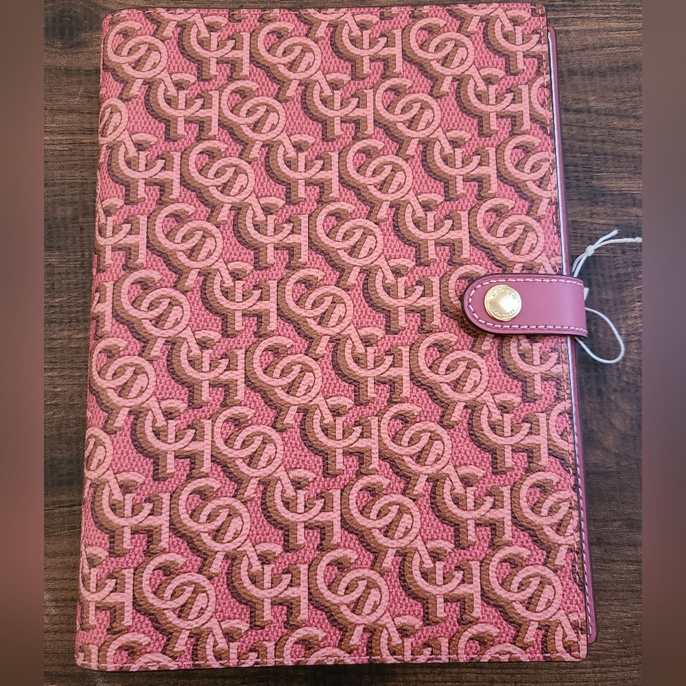 Coach Notebook Monogram Print